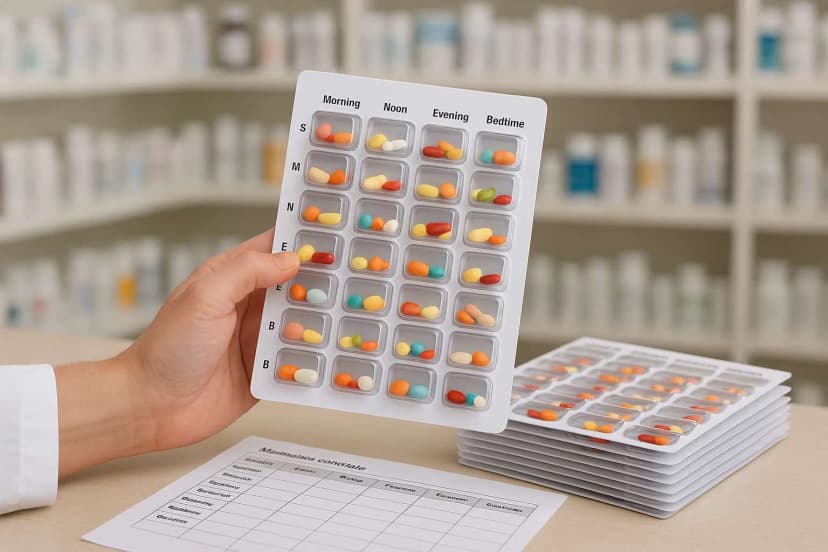 courier delivering medications